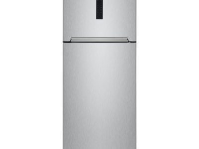 ثلاجة نوفروست LG، 400 لتر، فضي