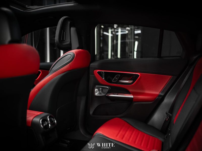 Mercedes Benz GLC300 Coupe heavily loaded