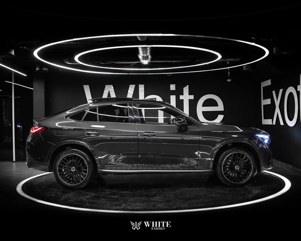 Mercedes Benz GLC300 Coupe heavily loaded